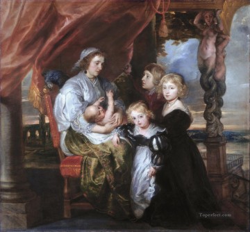 Pedro Pablo Rubens Painting - Deborah Kip, esposa de Sir Balthasar Gerbier y sus hijos Peter Paul Rubens